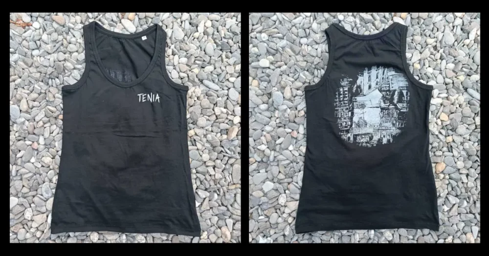 "Altrove" black tank top